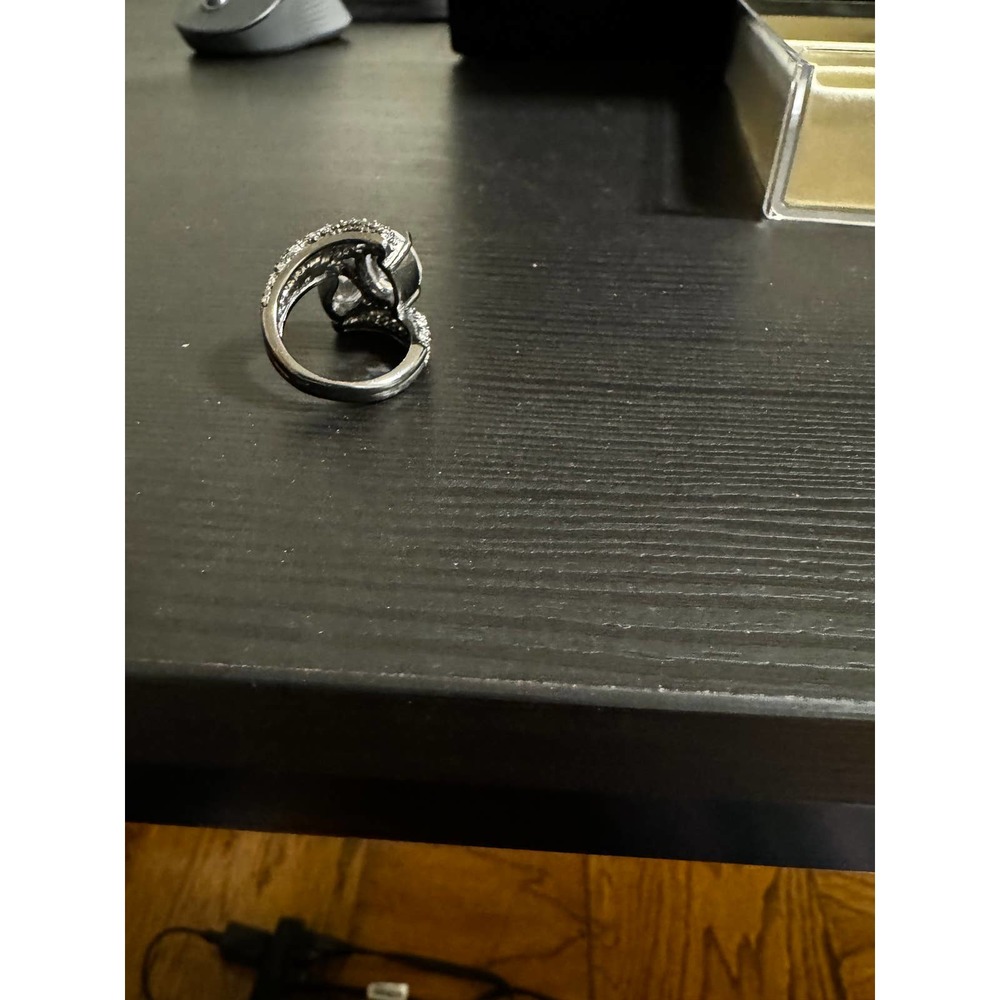 Double Stone ring size 8 - Picture 3 of 5